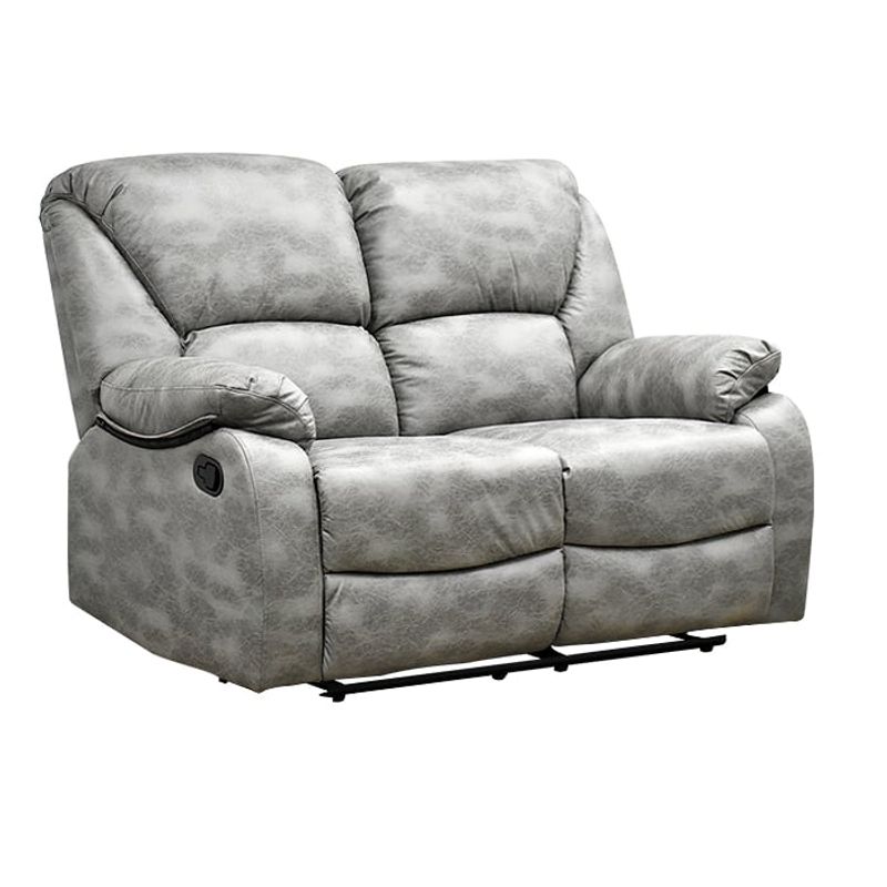 MSA MUEBLES SANTA ANA - SOFA RECLINABLE 2 CUERPOS ROSARIO STEEL
