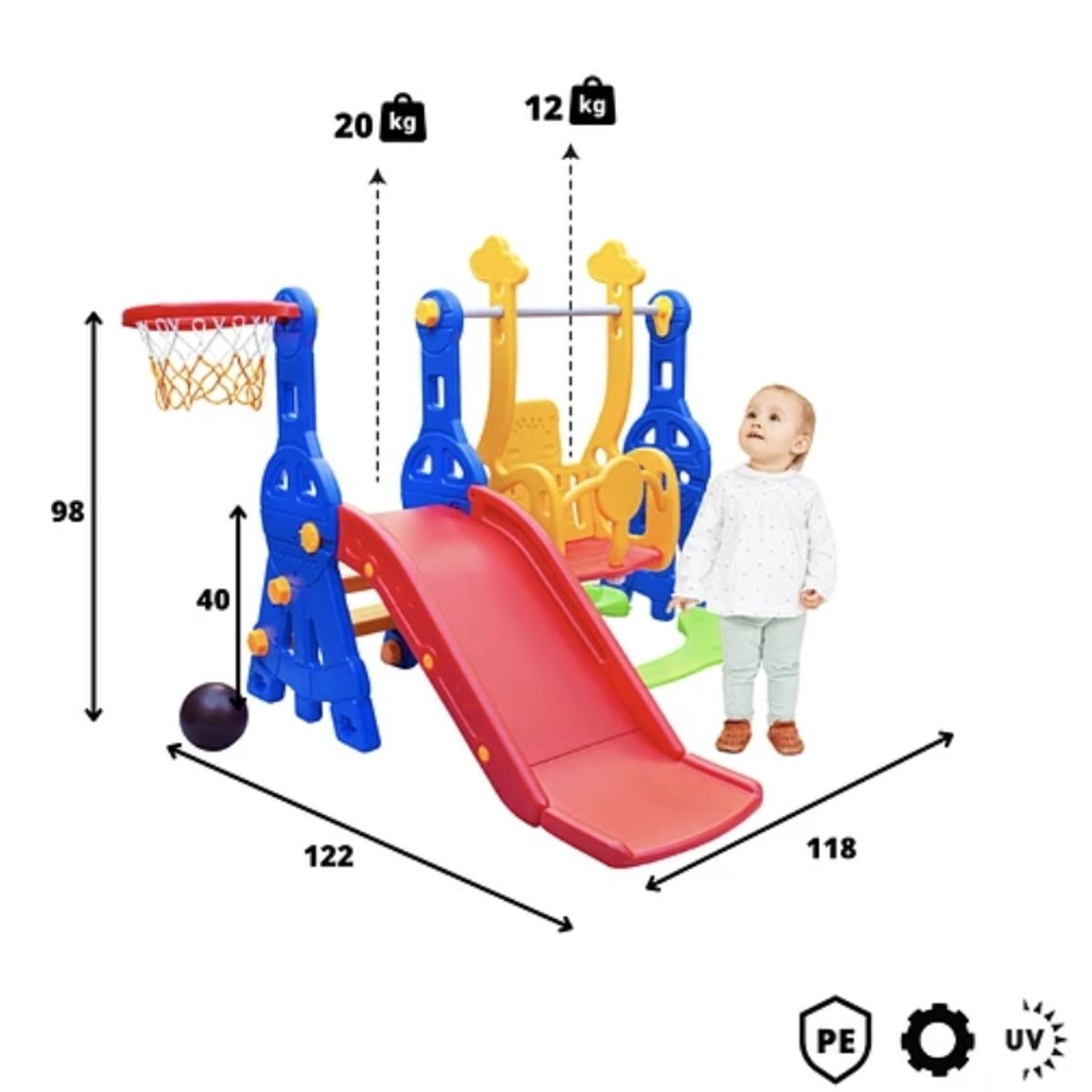 KIDSCOOL - Set Plastico Tiny 3 En 1