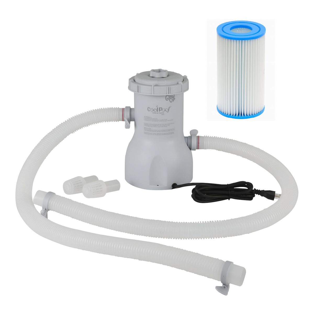 GLOWUP - Bomba de filtro para piscina 3000 Lts Glowup