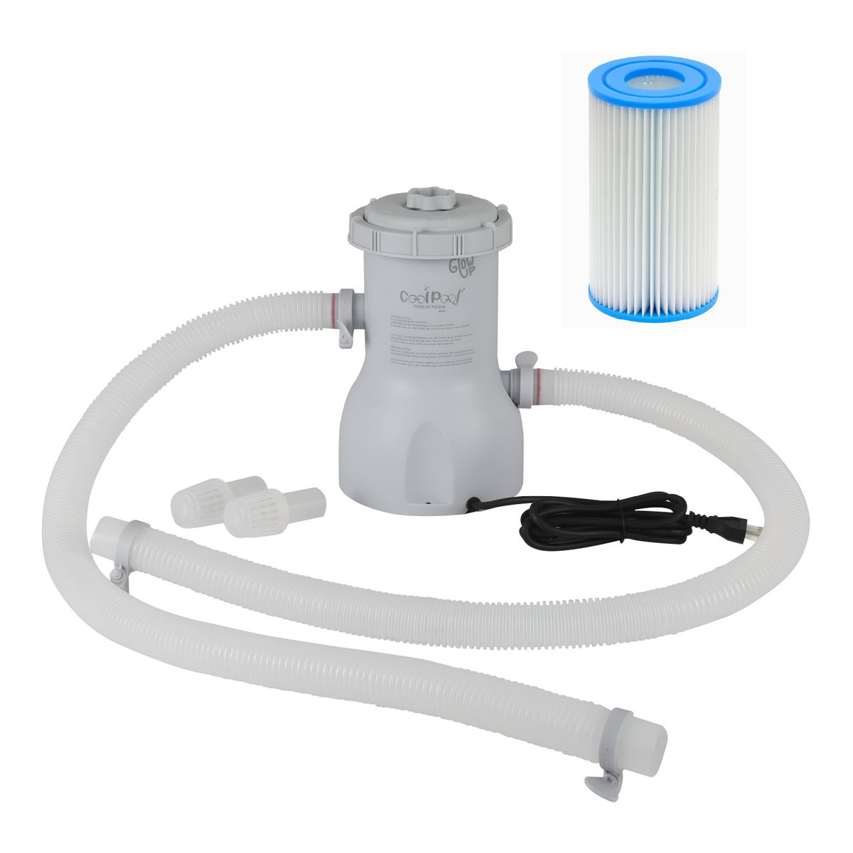 GLOWUP - Bomba de filtro para piscina 3000 Lts Glowup