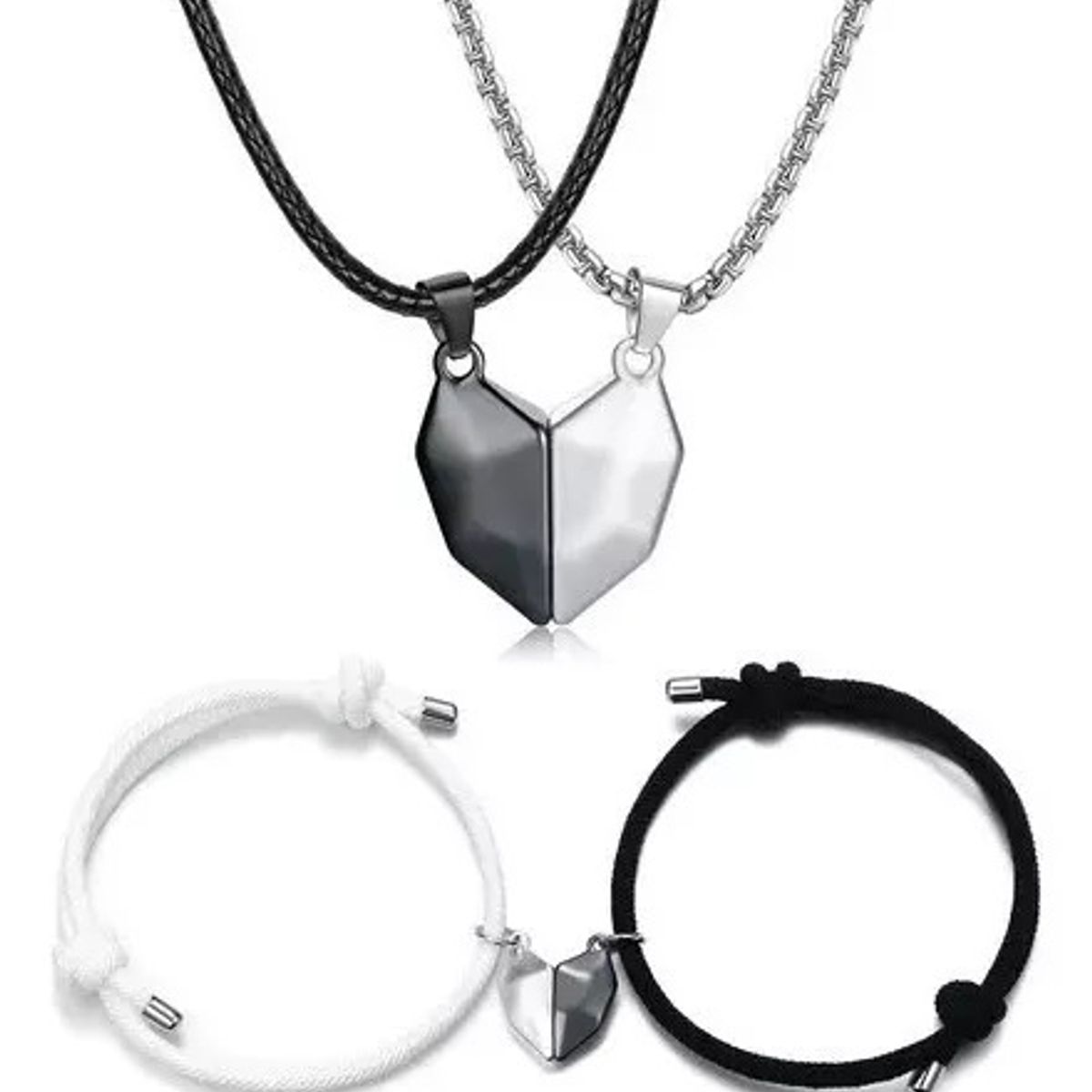 GENERICO - Imán Pareja Amor Collar  Pulsera