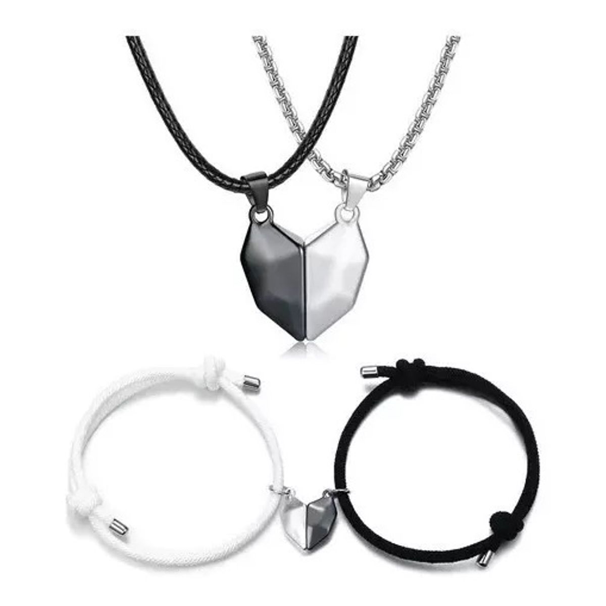 GENERICO - Imán Pareja Amor Collar  Pulsera
