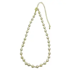 COGGIOLA - Collar Choker Hannah Perla Sintética Enchapado Oro 18K