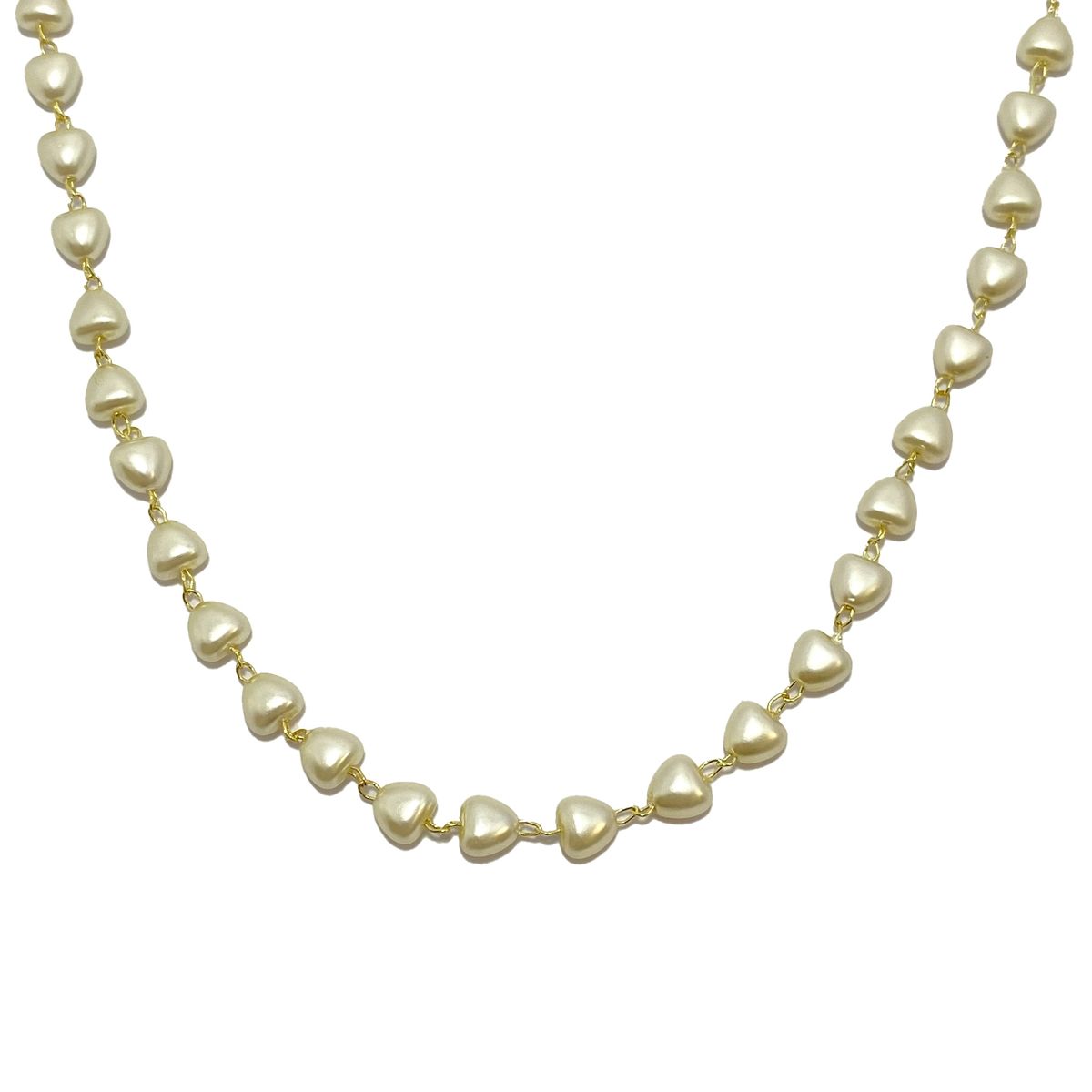 COGGIOLA - Collar Choker Hannah Perla Sintética Enchapado Oro 18K