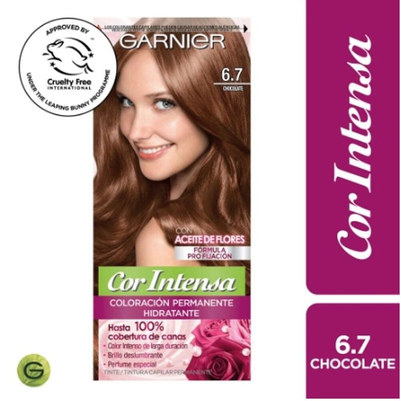 GARNIER - Tintura Cor Intensa Cabello Intensa 6.7 Chocolate.