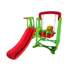 KIDSCOOL - SET PLASTICO RESBALIN SMILE 3 EN 1 VERDE - DJ-024NEW-VE