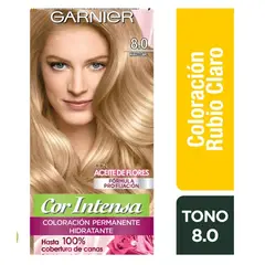 GARNIER - Tintura Cor Intensa Cabello Intensa 8.0 Rubio Claro Garnier.