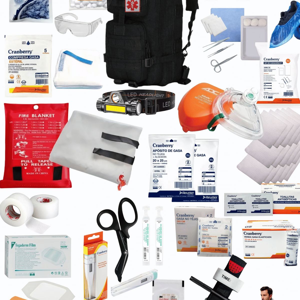 GENERICO - Kit Primeros Auxilios Botiquín Catástrofes naturales Medico