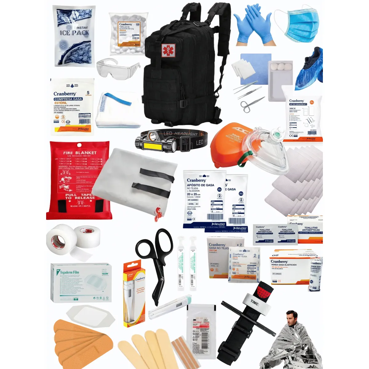 GENERICO - Kit Primeros Auxilios Botiquín Catástrofes naturales Medico