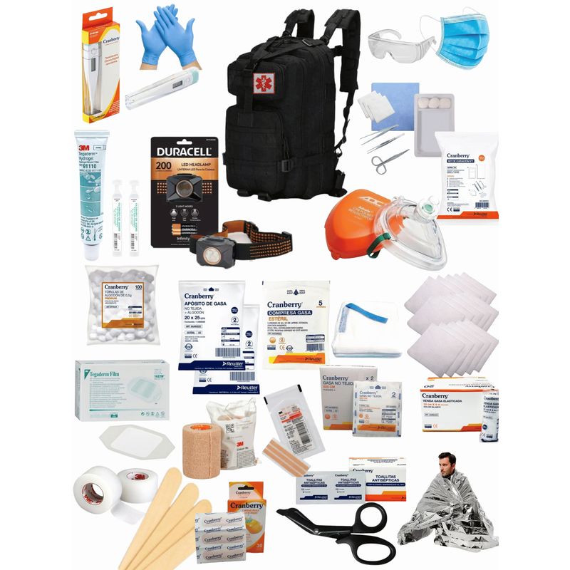 GENERICO - Kit Primeros Auxilios Botiquín Catástrofes naturales Medico