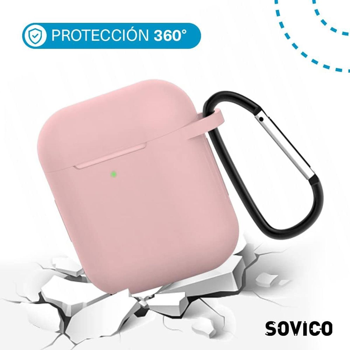 ZAPATILLACHILE - Funda Protectora Para AirPods - Rosado