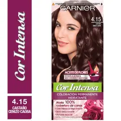 GARNIER - Tintura Cor Intensa 4.15 Castaño Ceniza Caoba.
