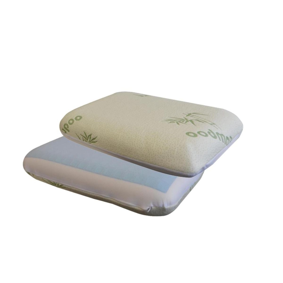 MAXCARE - Pack 2 Almohadas Viscoelasticas Bamboo Gel 60x40x12 MAXCARE