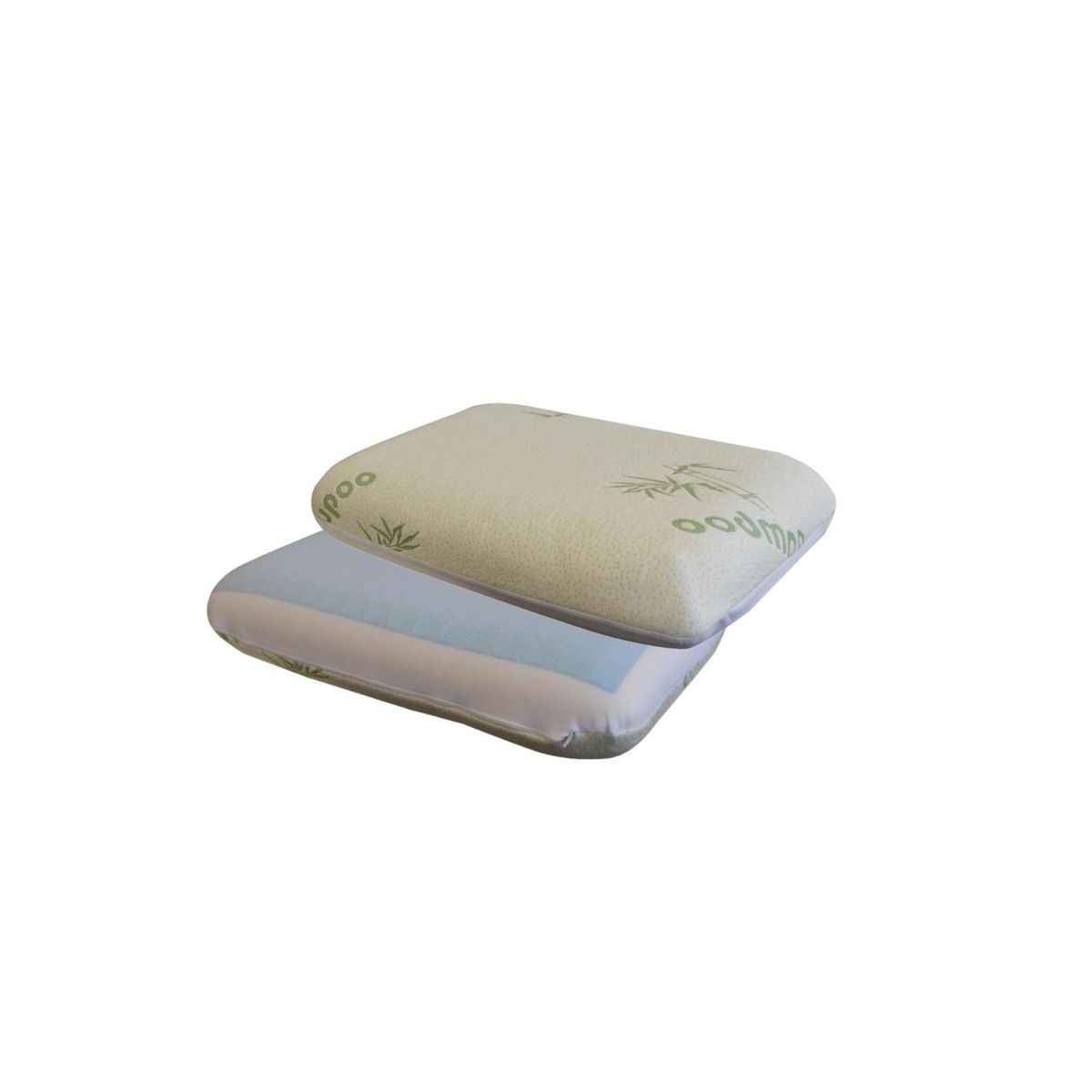 MAXCARE - Pack 2 Almohadas Viscoelasticas Bamboo Gel 60x40x12 MAXCARE
