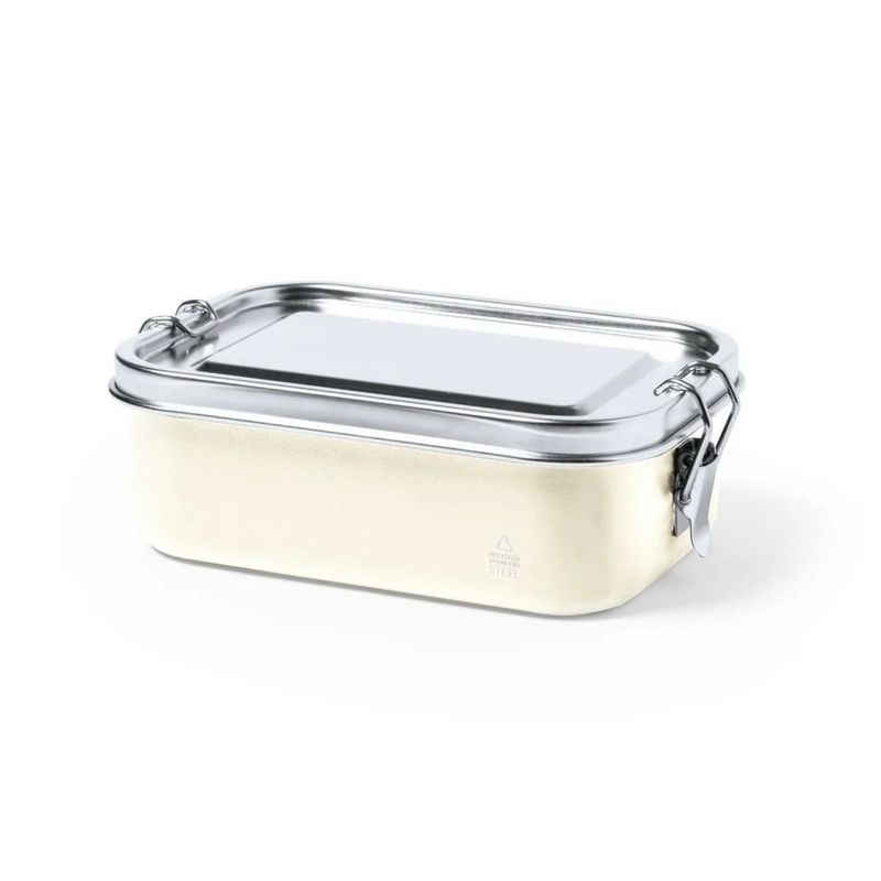 IMPORTCLICK - Contenedor Tupper Hermético Acero Inox. Beige Shonka 750 ML - Beige
