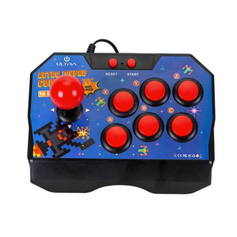 ULTRA - JOYPAD CONSOLA ARCADE 145 JUEGOS 16 BITS