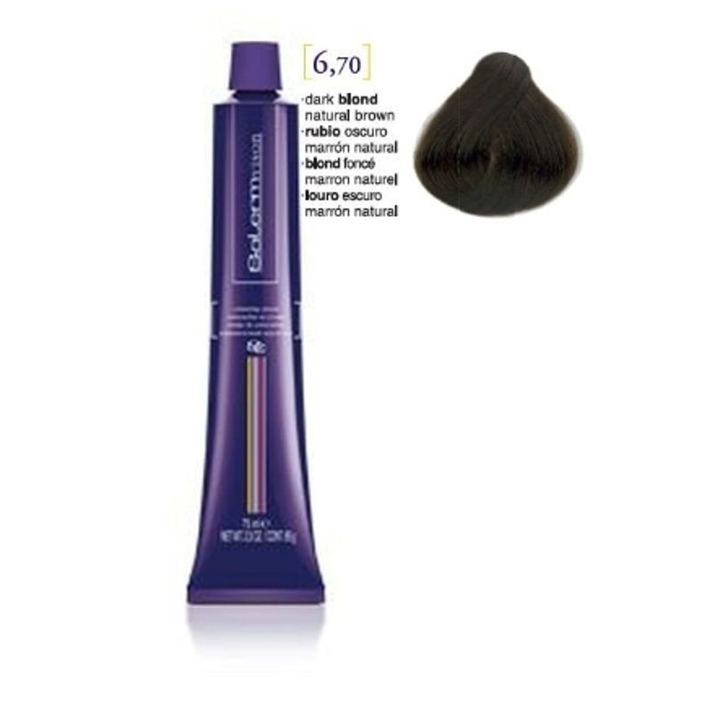 GENERICO - Tinte Salerm Visón 6,70 Rubio Oscuro Marrón Natural 75ml.