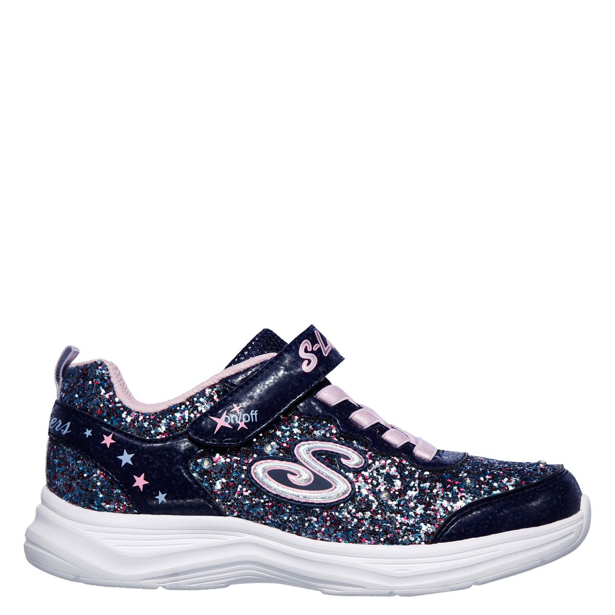 SKECHERS - Glimmer Kicks Zapatilla Niña Luces Negra