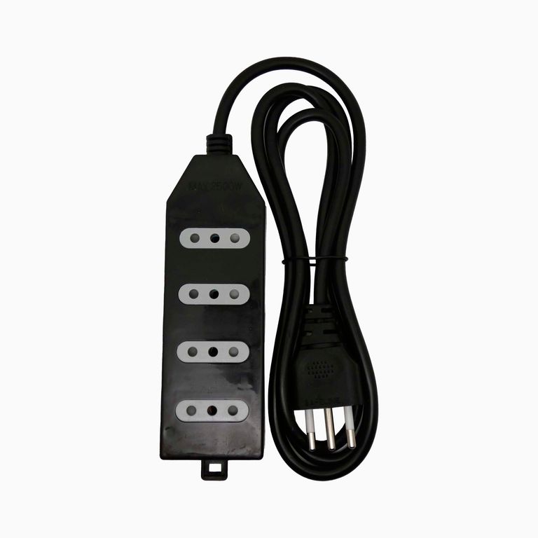 Zapatilla Electrica 4 Tomas Negro 1,5 mts - Sec