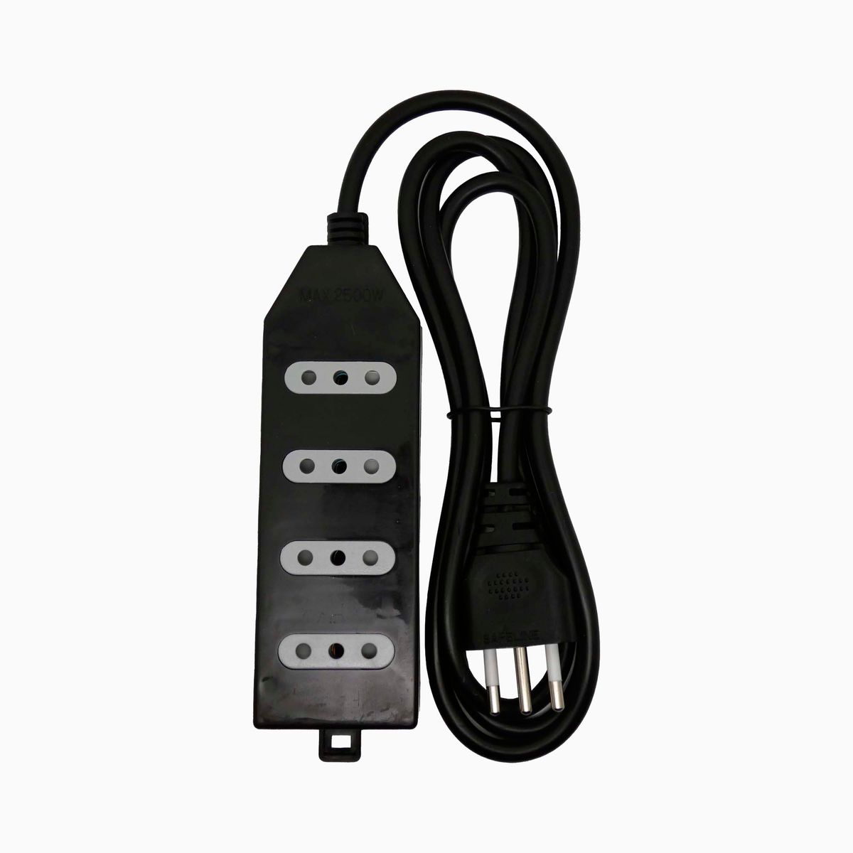 MACROTEL - Zapatilla Eléctrica 4 Tomas Negro 1,5 mts Macrotel - Sec