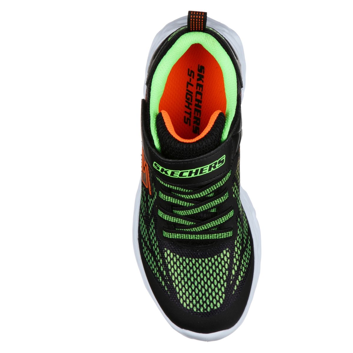 SKECHERS - Vortex Flash Zapatilla Luces Niño Negra