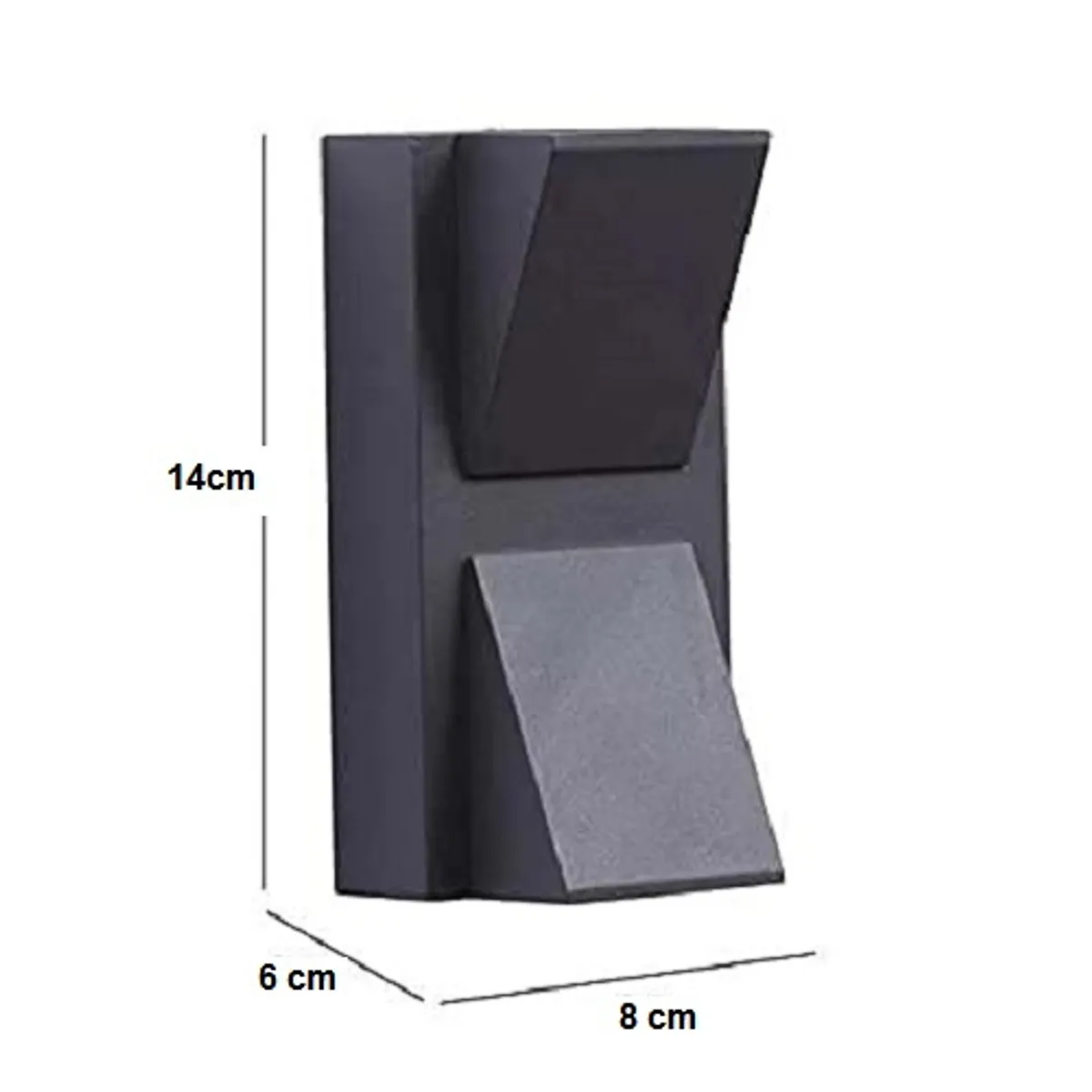 GENERICO - Lampara Aplique Led De Pared Bidireccional 8w Luz Calida 3000K