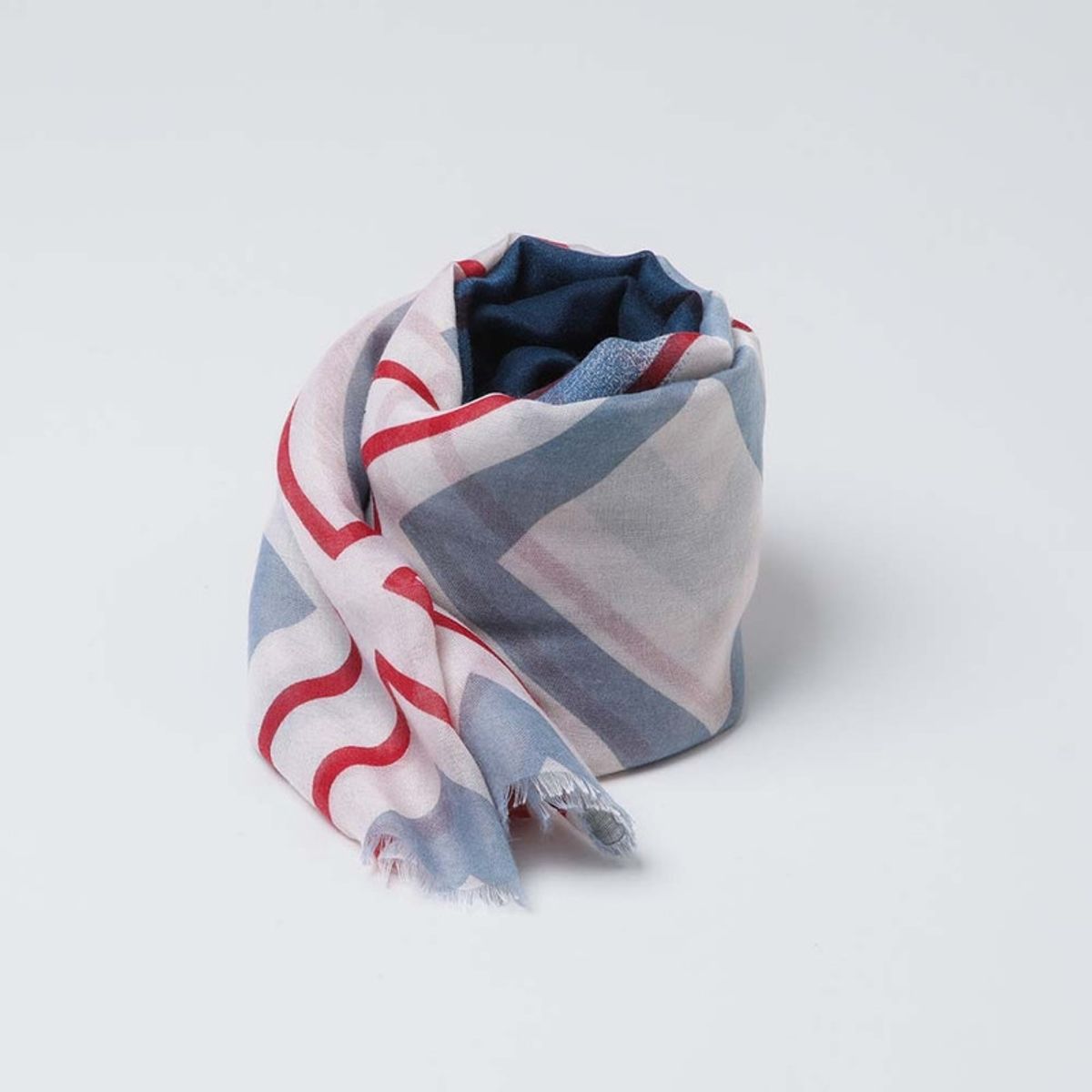 I D - Pañuelo Estampado Margaux Azul i-D