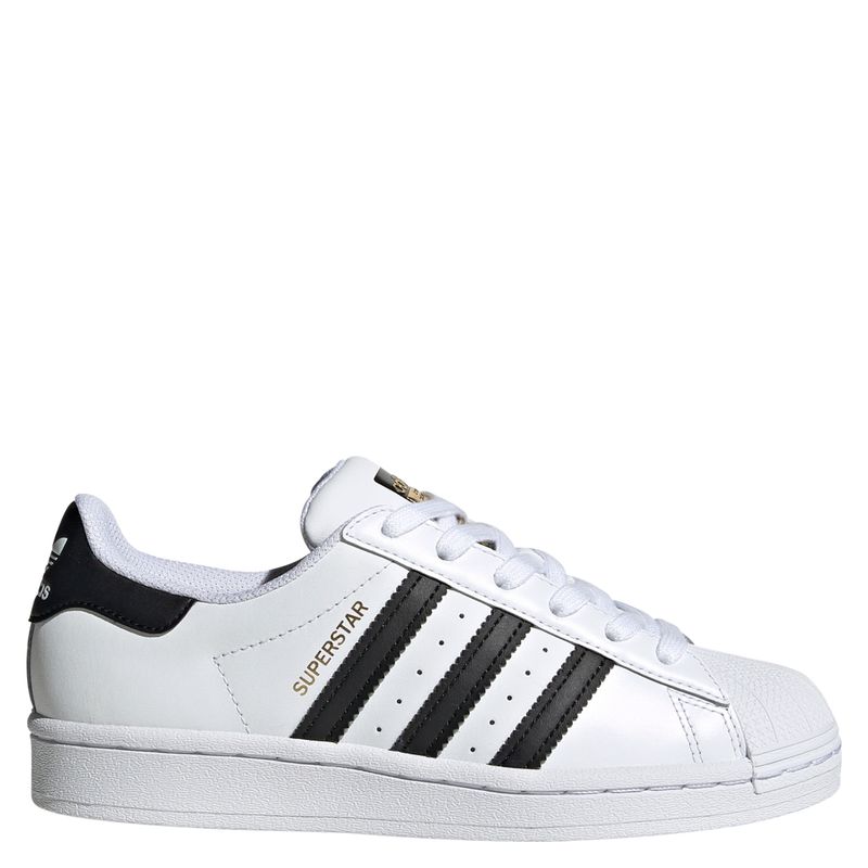 ADIDAS - Superstar J Zapatilla Urbana Unisex Cuero Blanco (35.5 a 38.5) Adidas