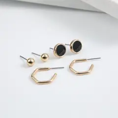 I D - Set de Aros Georgette Dorados i-D