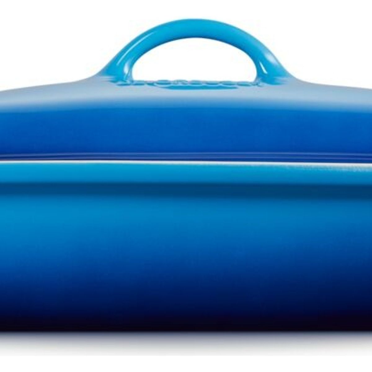 LE CREUSET - Le Creuset Bandeja Rectangular 33 Cm Con Tapa Azul Azure