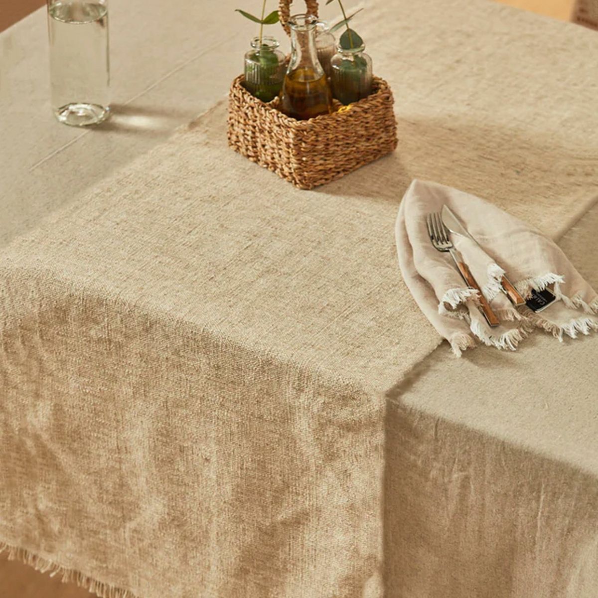 CALMA HOUSE - Camino de Mesa Arga 50x150 Beige Calma House