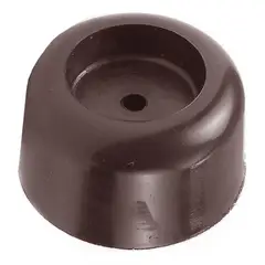 DVP - Tope De Puerta Redondo 40 Mm Plástico Café 60 Un