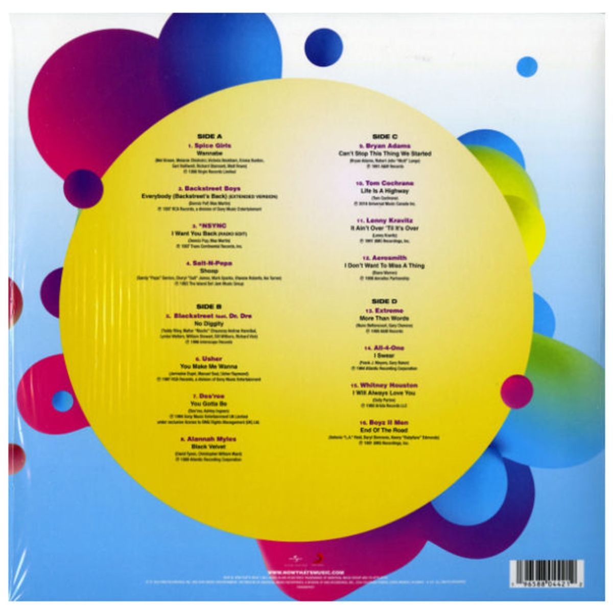 HITWAY MUSIC - NOW THAT'S WHAT I CALL MUSIC - 90'S POP (2LP) - VINILO HITWAY MUSIC