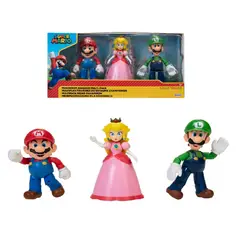 NINTENDO - Pack Figura Super Mario Mushroom Kingdom X 9Cm
