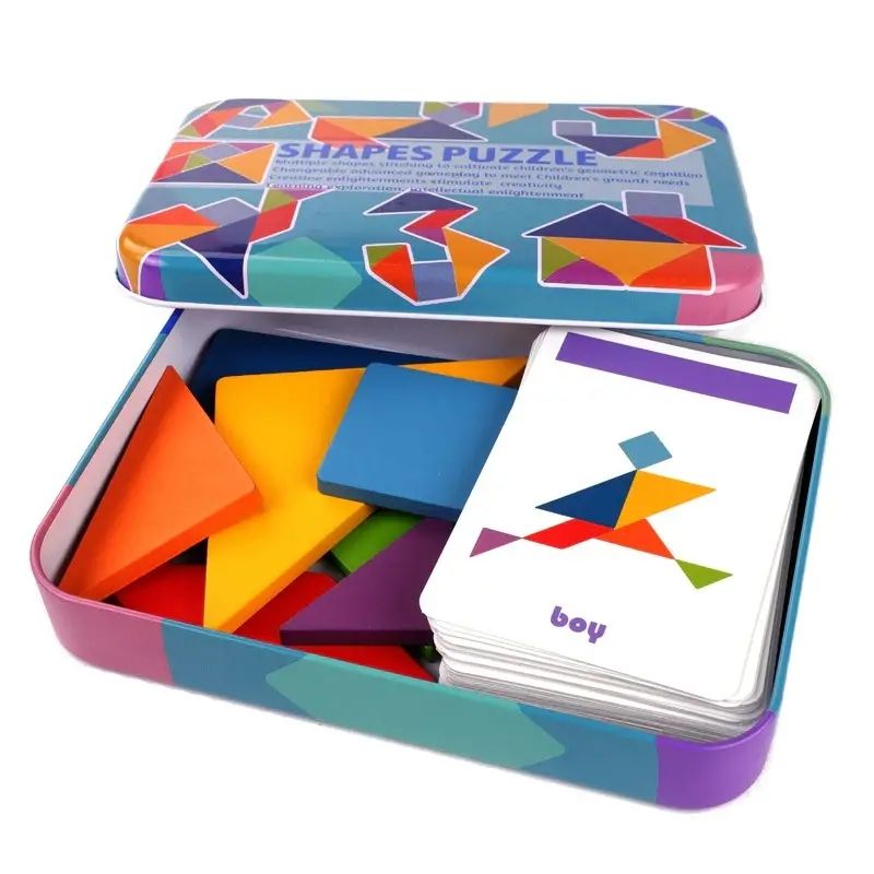SM - Set Juguete De Madera Rompecabezas Puzzles Niños 125 Pcs SM
