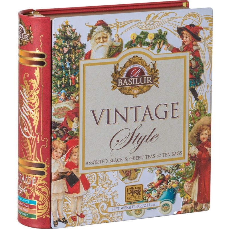 BASILUR - Tea Book Vintage Christmast -32 Bolsas - Basilur