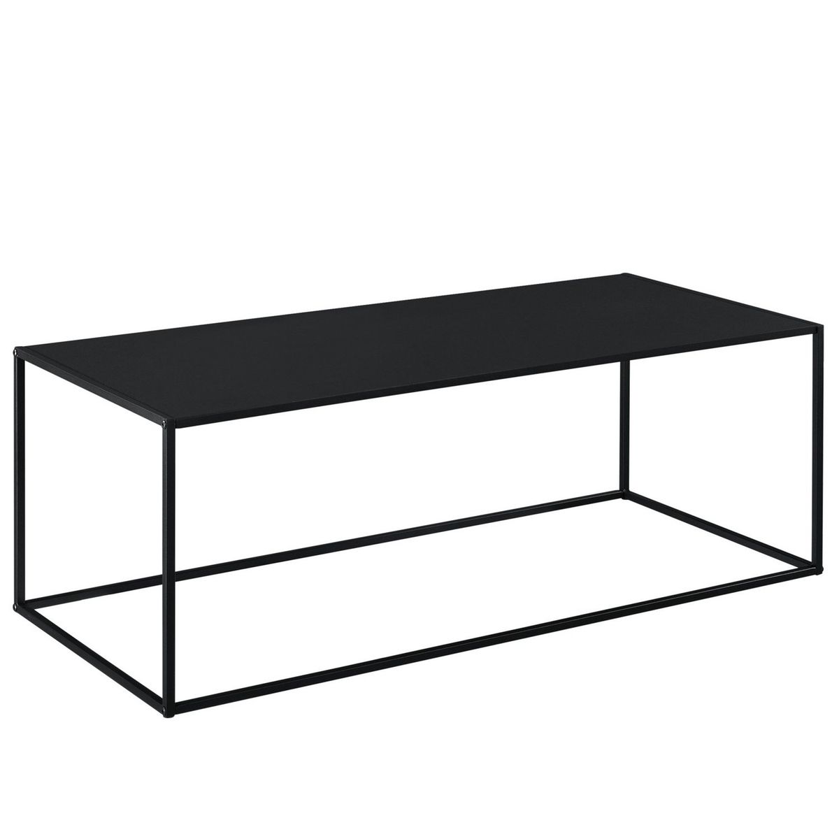 LIVING MARKET - Mesa de centro Leknes Negra Hand Made