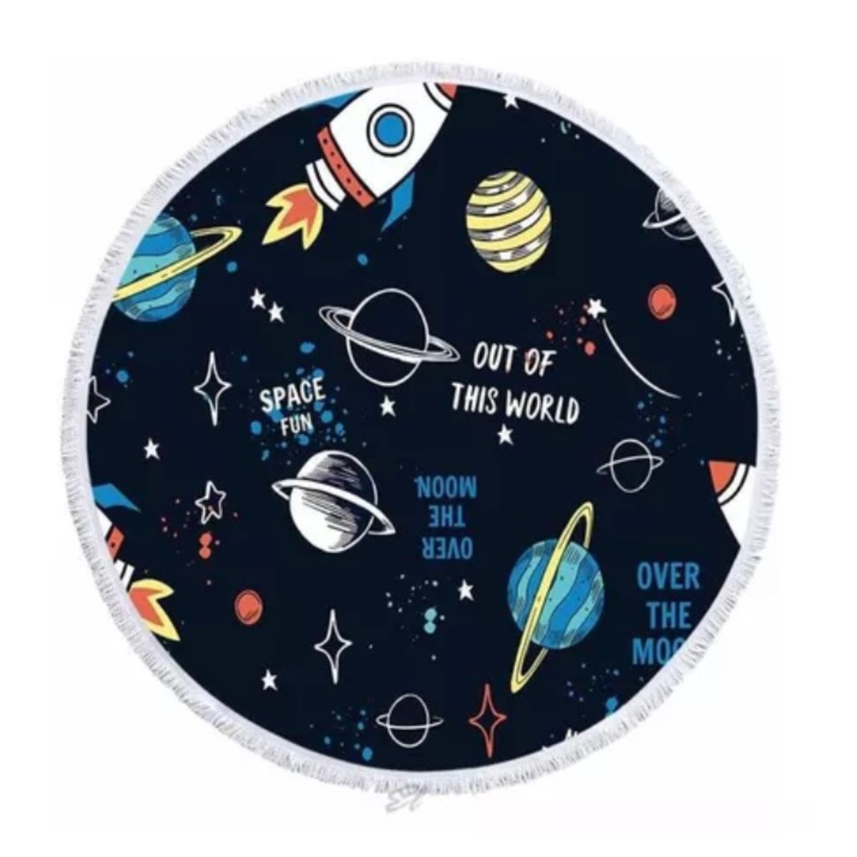 COMPRAPO - Manta tipo Toalla Redonda Picnic Playa Blue Space