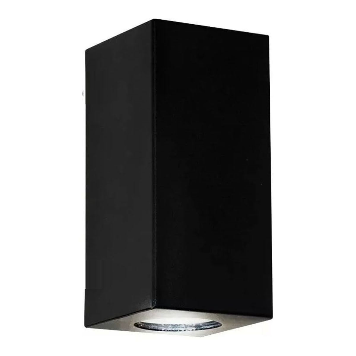 GENERICO - Aplique Exterior Rectangular Bidireccional Negro Gu10 Ip54