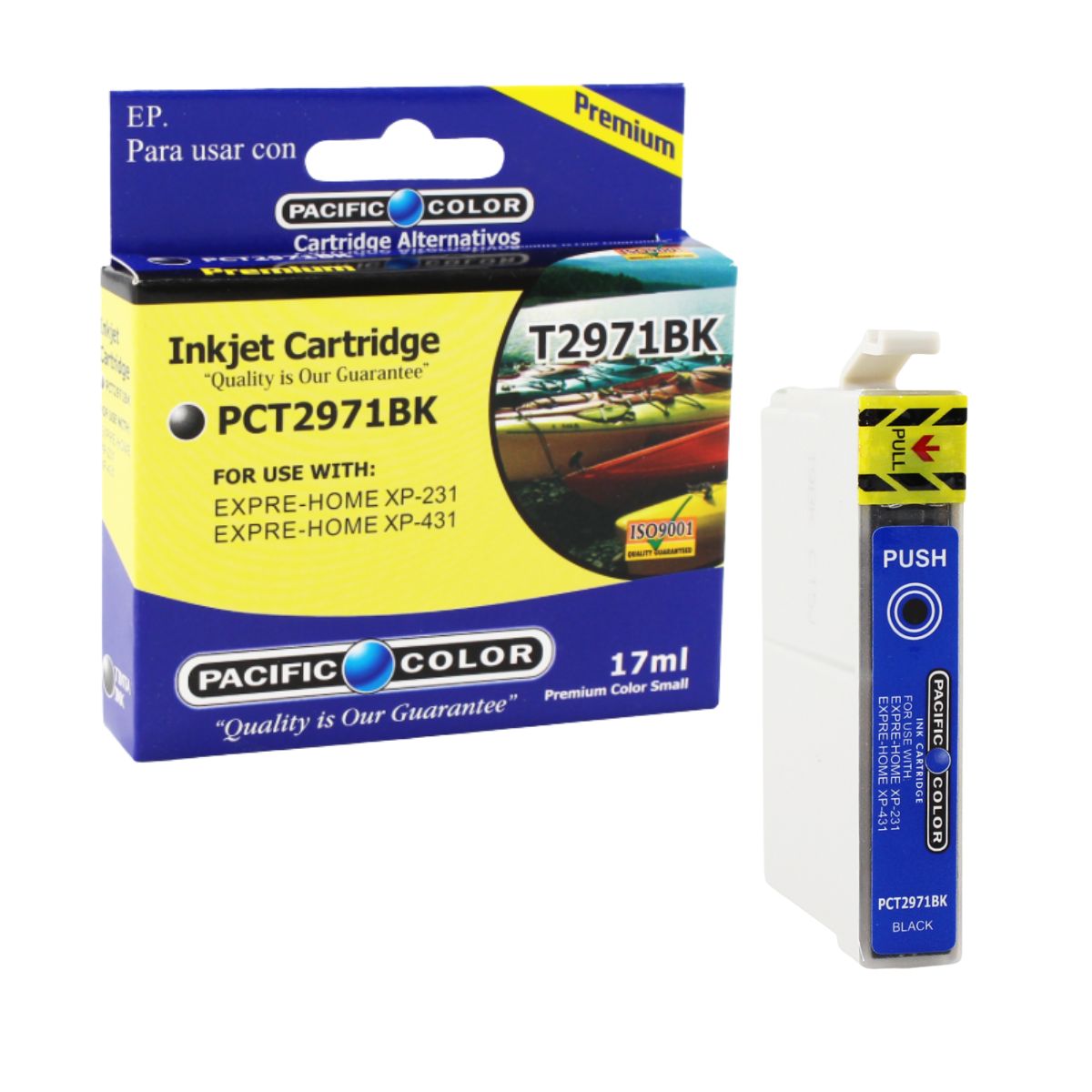 GENERICO - Pack 4 Cartuchos Tintas Alternativas 297 296 Xp231 Epson