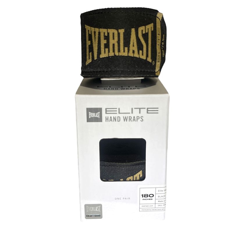 EVERLAST - Vendas de Boxeo Elite 180 Negro Everlast