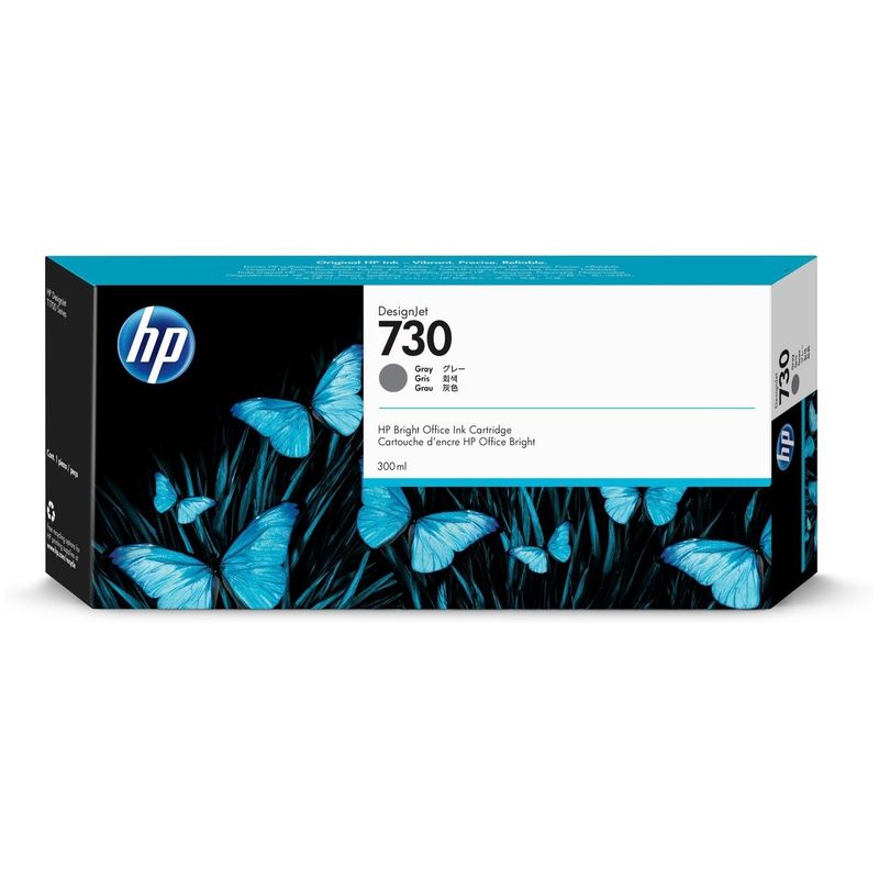 HP - Cartucho de Tinta HP 730 P2V72A DesignJet 300 ml Gris HP