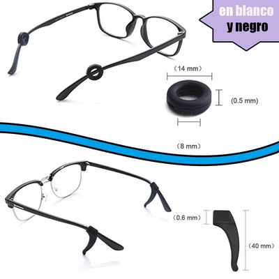 Imagen 2 del producto Ganchos Antideslizantes De Silicona Para Lentes 16 Piezas