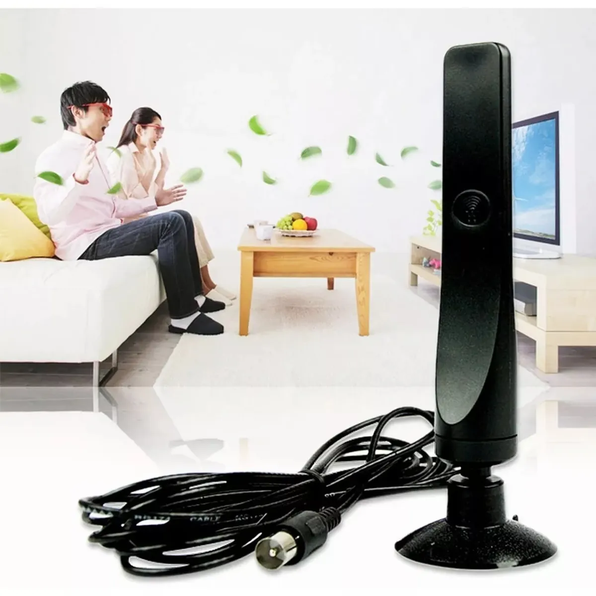 EDWINAYY - Antena Tv Abierta Digital Hd Smart Interior con Pedestal