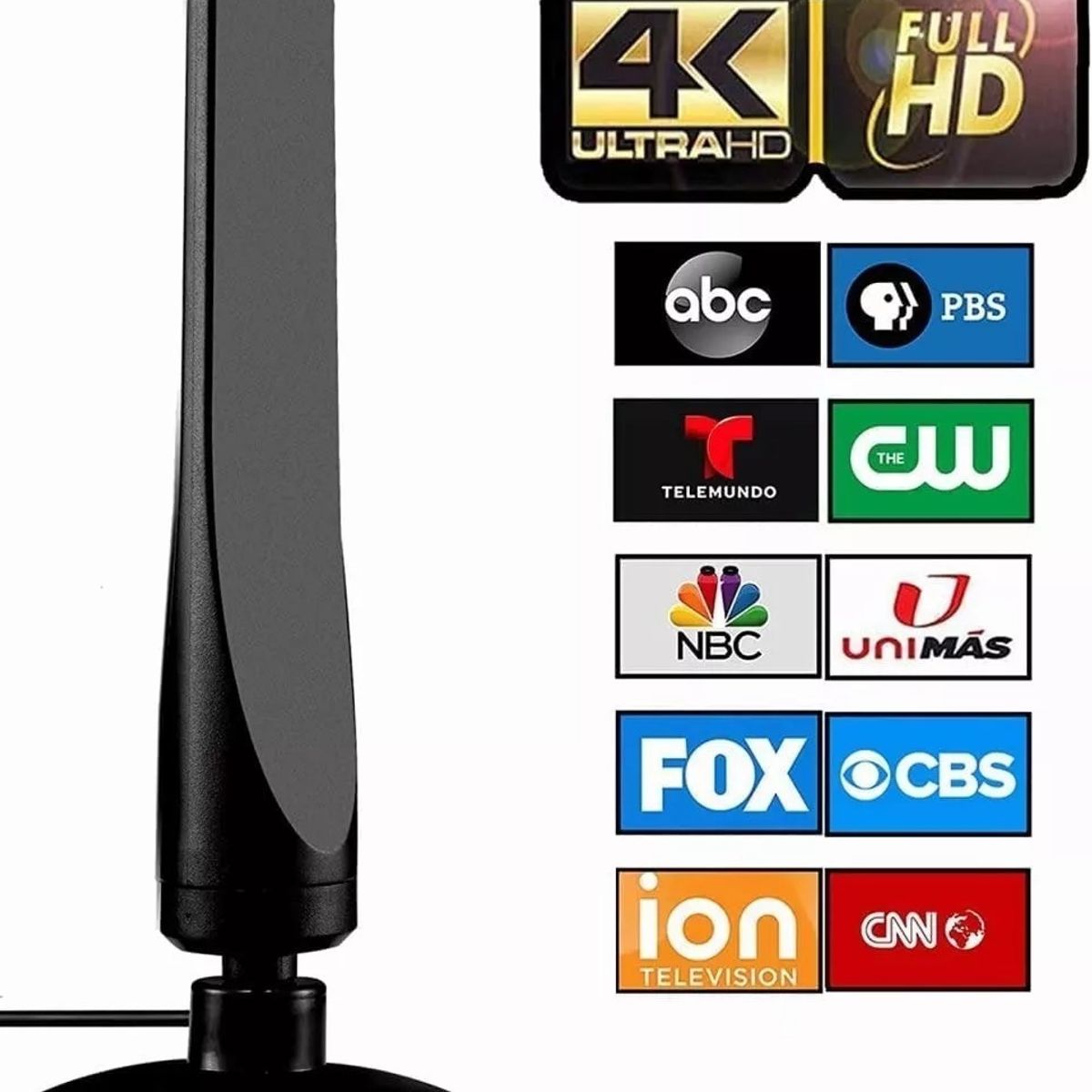 EDWINAYY - Antena Tv Abierta Digital Hd Smart Interior con Pedestal
