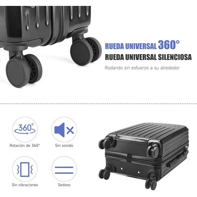 Imagen 2 del producto Maletas de viaje multifuncional bolsa maleta con ruedas - Rosa 21-