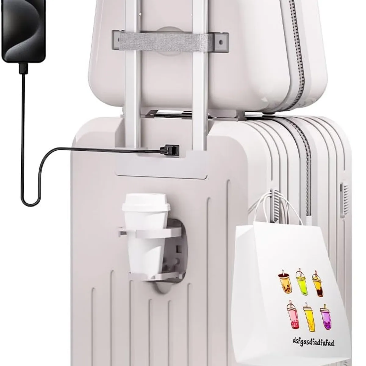 BLUEDREAMER - maletas de viaje multifuncional bolsa maleta con ruedas - Rosa  21-