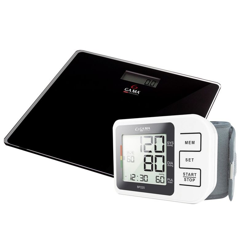 GAMA - Pack Balanza Digtal  Luxury  Tensiometro BP220