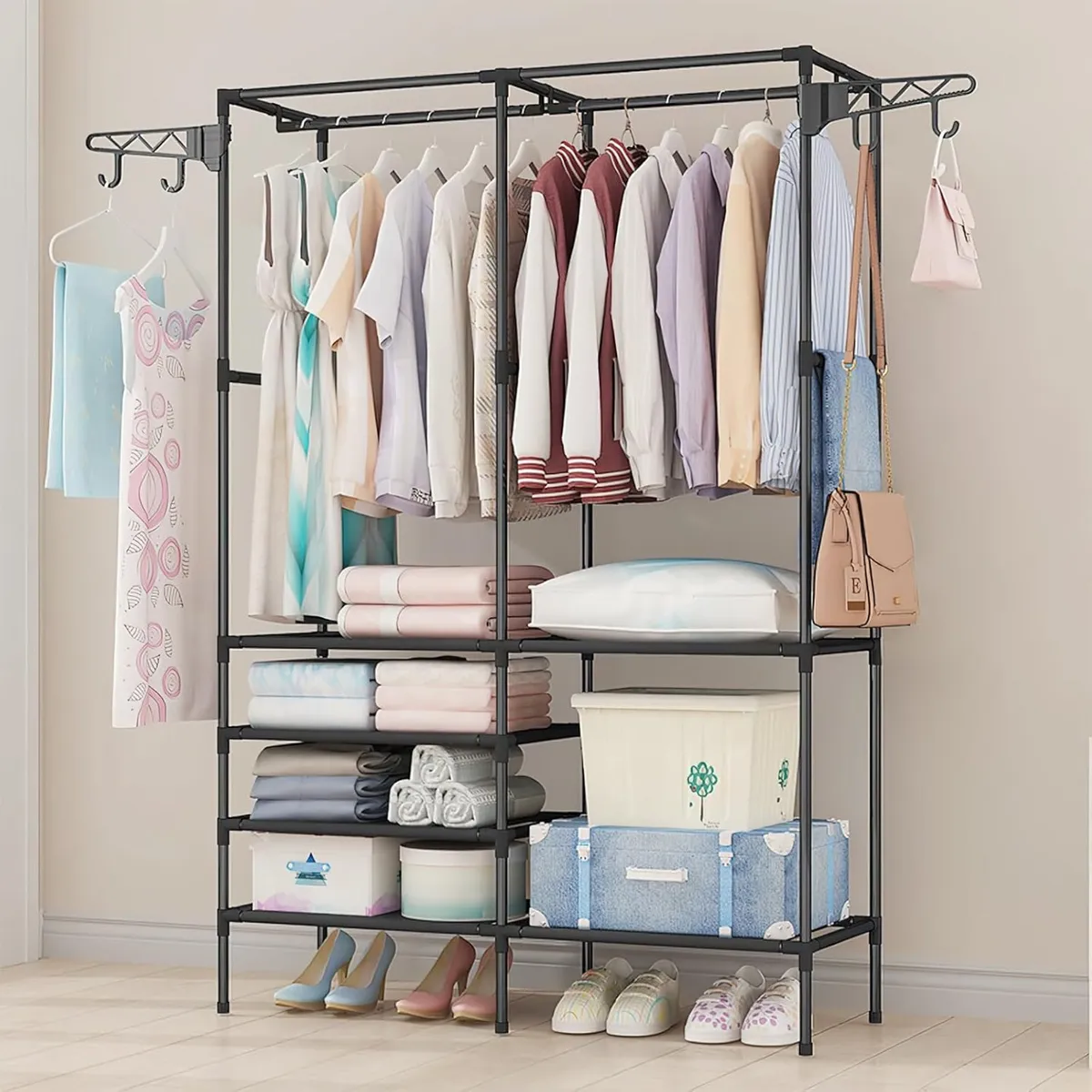 BLUEDREAMER - perchero armario de almacenamiento de ropa zapatero