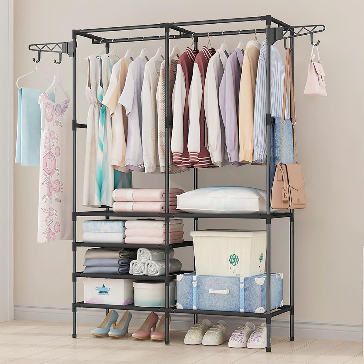 BLUEDREAMER - perchero armario de almacenamiento de ropa zapatero